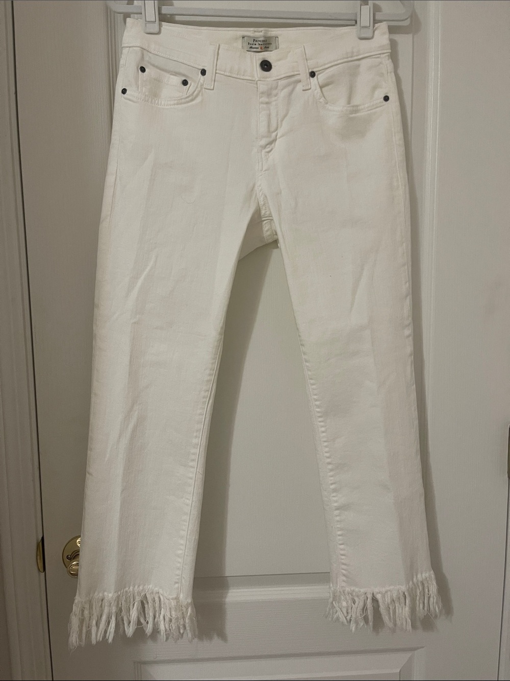 Principle Scout and Molly’s Optimist w/ Fringe Magnolia White jeans size 29 NWT